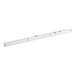 A white metal bar with screws.