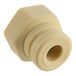 A beige Hobart 00-293856 wash arm plug made of plastic.