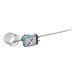 A small metal Vulcan thermostat with wires attached.