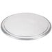 An American Metalcraft silver aluminum wide rim pizza pan.