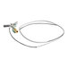 A white wire with a metal connector on the end.