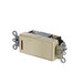 A Kolpak 20amp 120volt rocker switch with a metal cover.