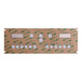 A brown Frymaster computer overlay with white squares and green text.