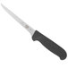 A Victorinox 6" Stiff Narrow Boning Knife with a black handle.