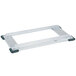 A white rectangular Metro aluminum truck dolly frame.