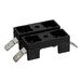 A black rectangular Frymaster fuse block with metal clips on each end.