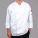 a man wearing a chef's coat