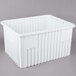 A white plastic container with dividers.