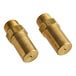 A set of two brass orifices with threaded ends, used for Blodgett equipment.