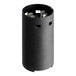 A black cylinder with two metal holes.