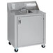 Crown Verity CVPHS-2 Double Bowl Portable Hand Sink Cart