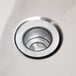 An Eagle Group underbar ice chest with a stainless steel sink drain.