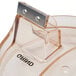 A clear plastic Waring grinding bowl and cover.