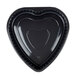 Genpak 55H09 Bake 'N Show Dual Ovenable Heart Shape Black Cake Pan - 200/Case