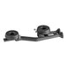 A black metal Vulcan Frt/Rr Burner Assy with wheels on the bottom.