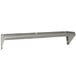 An Advance Tabco aluminum wall shelf with metal brackets.