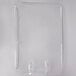 A clear plastic lid for a Cambro ingredient bin on a white background.