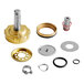 A gold plated brass rebuild kit for a Hobart solenoid valve with brass components.