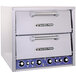 A Bakers Pride double decker countertop oven with two drawers.