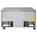 A large rectangular stainless steel Turbo Air undercounter refrigerator with four drawers.