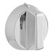 A silver Vollrath XFTG9010 knob with a white background.