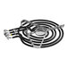 A black and silver US Range 8 inch surface heating element with wires.