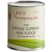 A #10 can of I. Rice Hot Fudge Dessert/Sundae Topping with a white label.