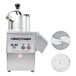 A Robot Coupe CL50 Ultra food processor with 2 discs and white parts.