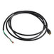 A black cable with a black plug for a CRDSET10/115 Food Warming Equipment cord.