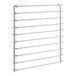 A metal rack with thin metal rods.