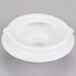 A white porcelain teapot with a lid on a white background.