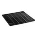 A black rectangular oven bottom with four lines.