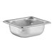 A Vollrath stainless steel steam table pan with a square top.