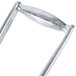 A silver metal pusher head assembly with a handle.