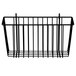 A black wire basket for Metro shelving.