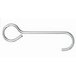 A metal Fisher hose hook with a hook on the end.