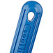 a blue plastic object with buttons