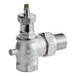 A Cleveland steam valve with a plated brass finish and metal nut.