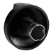 A black and white American Range knob with a metal insert.