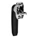 A Blodgett 56385 door handle with a black grip and a metallic mounting plate.