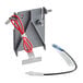 A Manitowoc Ice sensor probe with red and white cables.