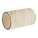 A white hose with a black stripe on it.