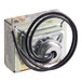 A small metal box with black wires.