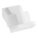 A white plastic clip with holes.