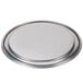 An American Metalcraft heavy weight aluminum pizza pan with a round rim.