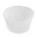 White Fluted Baking Cup 2 1/4 inch x 1 5/8 inch - 10000/Case