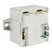 A white Manitowoc Ice start potential relay with metal connectors.