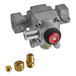 A Vulcan griddle valve and connector with brass fittings and nuts.