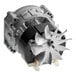A metal Gearmotor with a propeller.