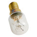 An Alto-Shaam light bulb with a wire and a clear bulb.